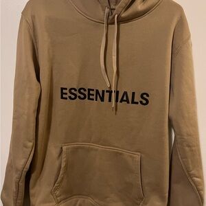 Essentials Fear of Gods Hoodie Tan Size Medium Excellent Condition